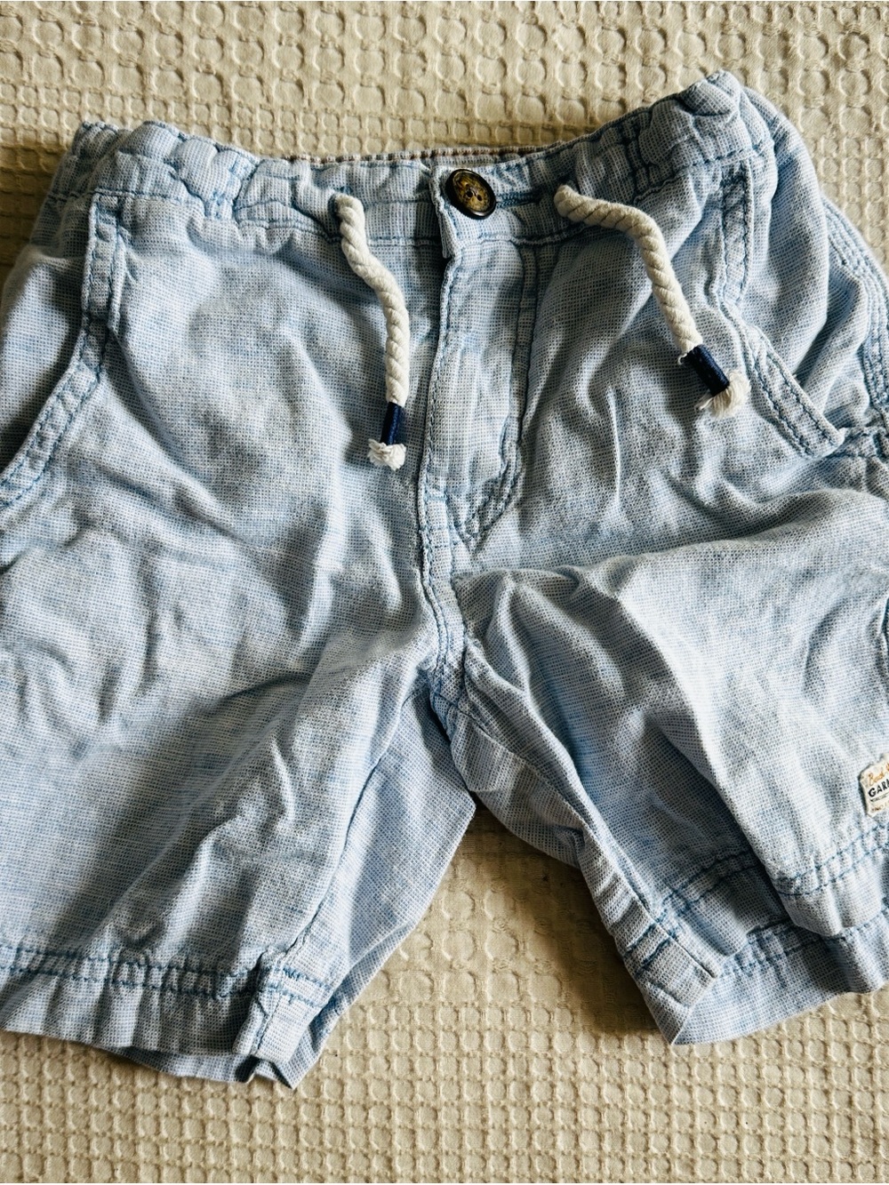 LOGG Light Blue Kids Drawstring Shorts 3-4
